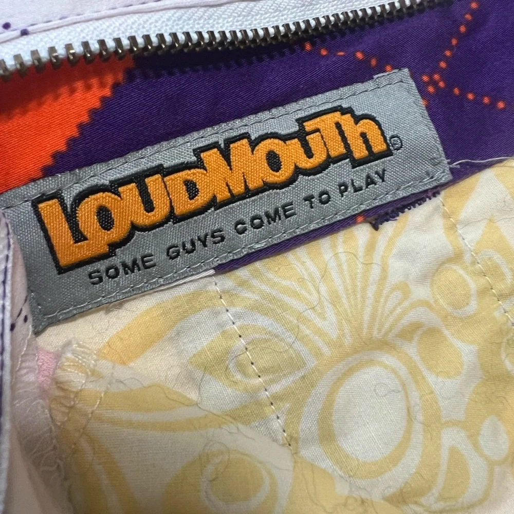Loudmouth Golf Clemson Tigers Pants 30 x 29.5 Argyle Orange Purple Preppy Cool